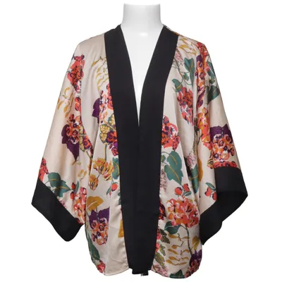 Kimono (Beige, Meerkleurig) van H&M Conscious Collection Gerecycled polyester