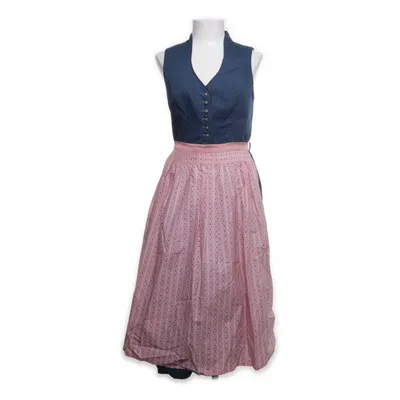 Dirndl (Multicolored, Blue, Pink) from Heimatgwand Cotton