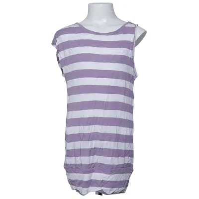 Top (Purple, White) from Heart Quake Viscose