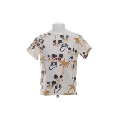 T-shirt (Hvid, Flerfarvet) fra Mini Rodini Elastan, Økologisk bomuld