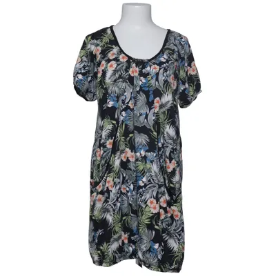 Jurk (Zwart, Groen, Meerkleurig) van Jeana Katoen, Viscose