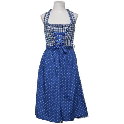 Dirndl (Blauw, Wit) van Country Life Katoen, Polyester