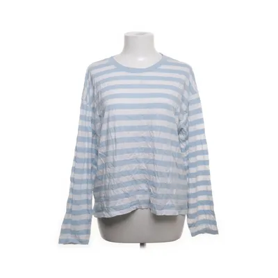 Långärmad t-shirt (Vit, Blå) från Monki Bomull, Modal