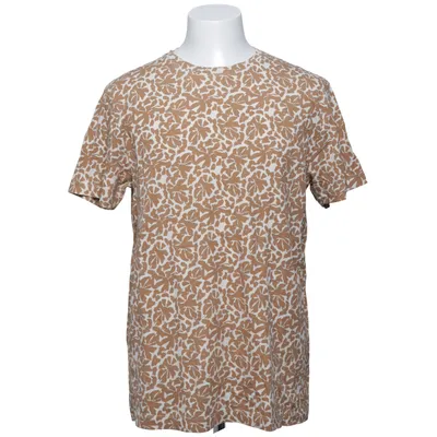 T-shirt (Bruin, Wit) van Dressmann Katoen