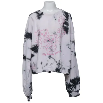 Collegetröja (Vit, Svart) från Wow Bomull, Polyester