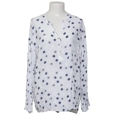 Blouse (Wit, Blauw) van Liberty Woman Viscose