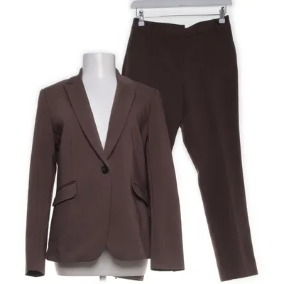 Jakkesæt (Brun) fra Zero Bomuld, Elastan, Polyester