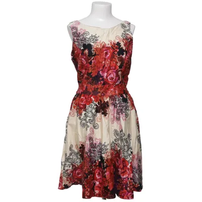 Robe (Beige, Multicolore, Rouge) de Lady Vintage Coton, Élasthane