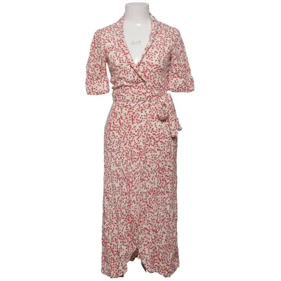 Wrap dress (White, Red) from Ganni Viscose