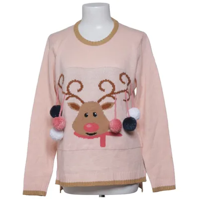 Weihnachtspullover (Pink, Mehrfarbig) von Merry Christmas Acryl