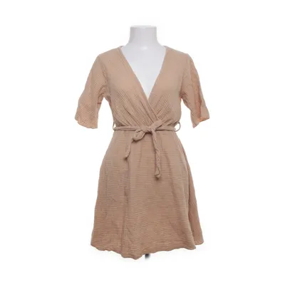 Wrap dress (Beige) from Fashiondiaries Cotton