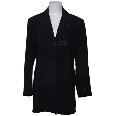 Blazer (Zwart) van Indies Acetaat, Elastaan, Polyamide, Polyester, Viscose, Wol
