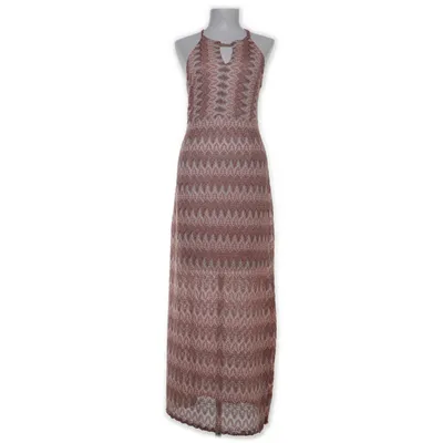 Långklänning (Rosa, Beige, Flerfärgad) från Ana Alcazar Metallfiber, Polyamid, Polyester, Silke