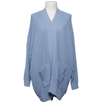 Cardigan (Blå) fra Plus Size Akryl, Polyamid