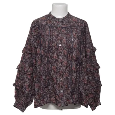 Blouse (Black, Multicolored) from Maison Hotel Cotton