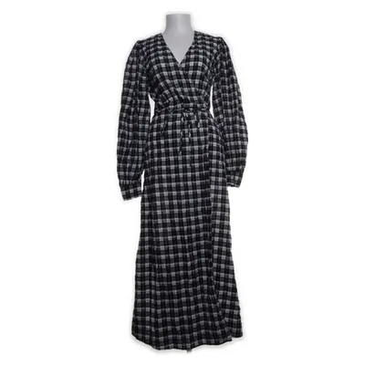 Maxi jurk (Zwart, Wit) van Ganni Katoen, Polyester, Polyamide