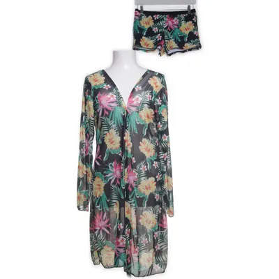 Badset (Svart, Flerfärgad) Polyester, Elastan