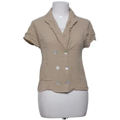 Chemise à manches courtes (Beige) de Zara Trafaluc Lin, Viscose