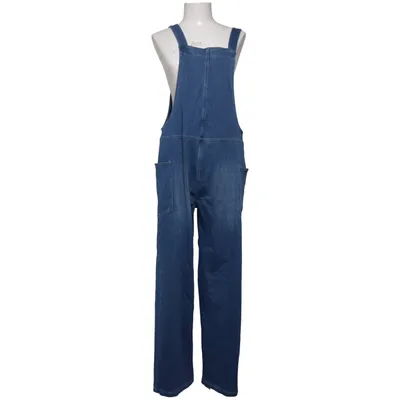 Hängselbyxor (Blå) från Halara Bomull, Elastan, Polyester