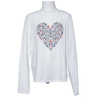 Långärmad t-shirt (Vit, Flerfärgad) från Okaïdi Bomull, Polyester