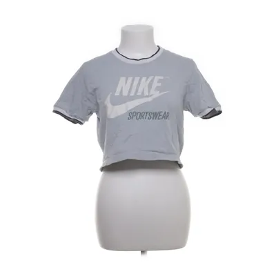 Crop top (Grå, Vit) från Nike Sportswear Bomull, Elastan