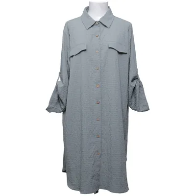 Shirt dress (Green) from Isolde Elastane, Polyester