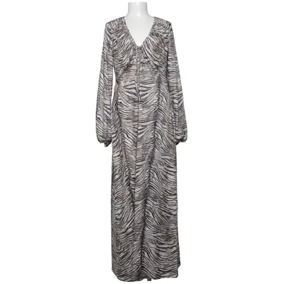 Maxikjole (Beige, Sort) fra NA-KD Elastan, Polyester