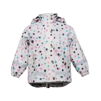 Rain jacket (White, Multicolored) from Petite Chérie Polyester, Polyurethane