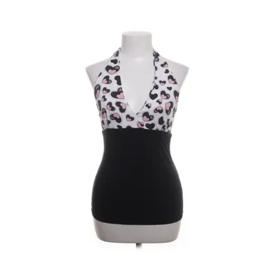 Halterneck top (Sort, Flerfarvet) fra Fornarina Bomuld, Elastan