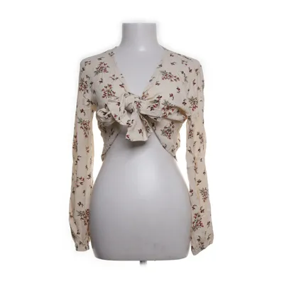 Wrap top (Beige, Multicolored) from Urban Outfitters Viscose