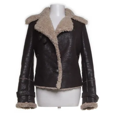 Shearlingjacka (Brun) från YBS Polyester, Polyuretan