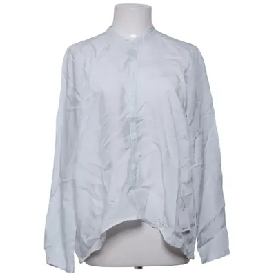 Blouse (White, Blue) from Humanoid Cupro, Viscose