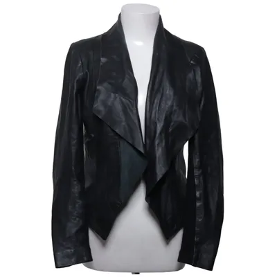 Leather blazer (Black) from Transmission Leather, Polyester