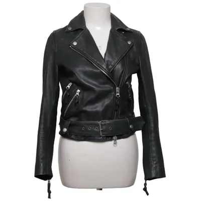 Bikerjack (Grijs) van Muubaa Leer, Polyester, Viscose
