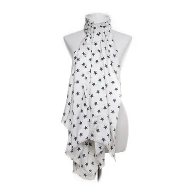 Shawl (White, Blue) from Faliero Sarti Wool, Silk