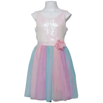 Robe (Blanc, Rose, Bleu, Multicolore) de Place Coton, Polyester