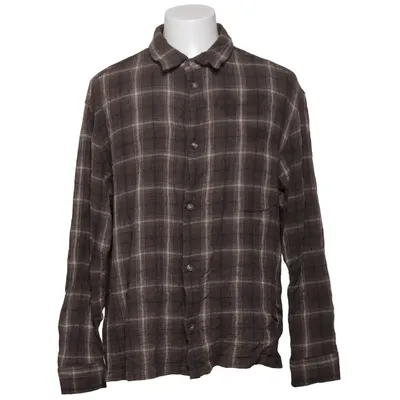 Chemise en flanelle (Marron, Blanc, Gris) de H&M Coton