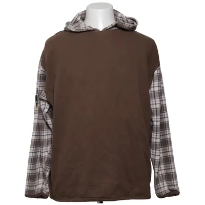 Capuchon sweater (Bruin, Beige) van Gambler Katoen