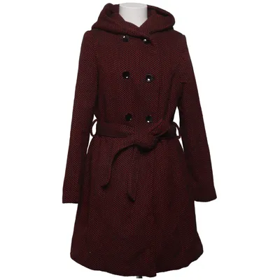 Manteau (Rouge, Noir) de John Baner Polyester, Laine