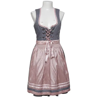 Dirndl (Pink, Gray) from Alpina Cotton, Polyamide, Polyester