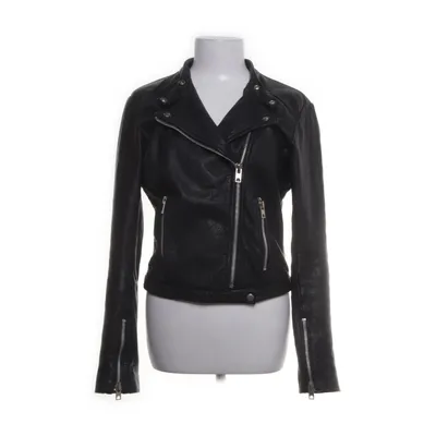 Veste en cuir (Noir) de Topshop Cuir, Polyester