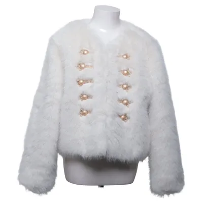 Jacket (White) from Frime Cotton, Viscose