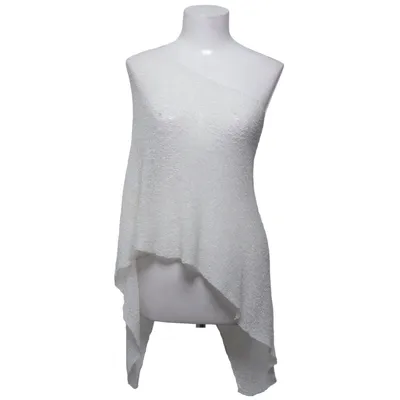 Poncho (White) from Ulla Jacobsson Kläder Acrylic, Polyamide