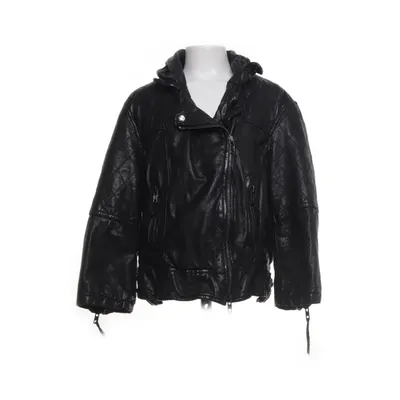 Leather jacket (Black) from AllSaints Spitalfields Leather, Cotton, Polyester