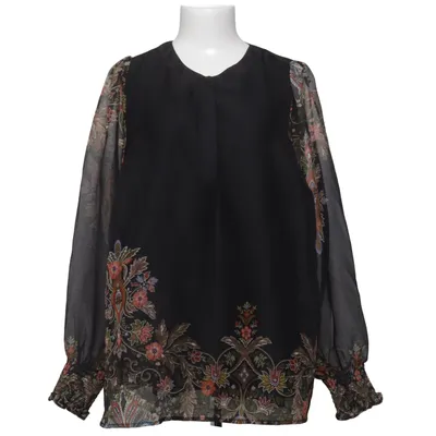 Blouse (Noir, Multicolore) de Zizzi Élasthane, Polyester, Viscose