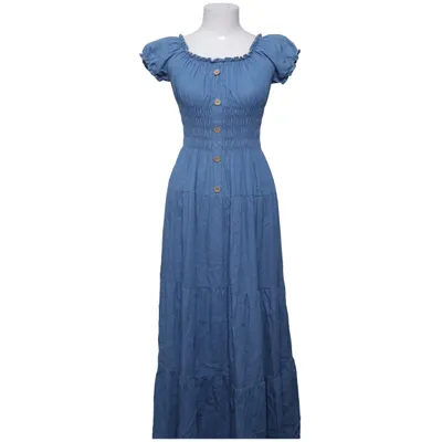 Maxi jurk (Blauw) van CC Fashion Katoen