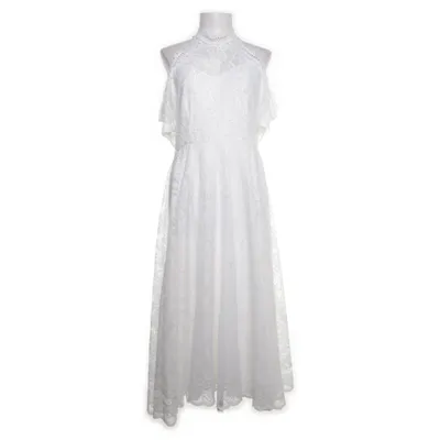 Maxi dress (White) Polyester