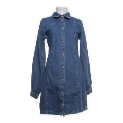 Denim jurk (Blauw) van Envii Organisch katoen