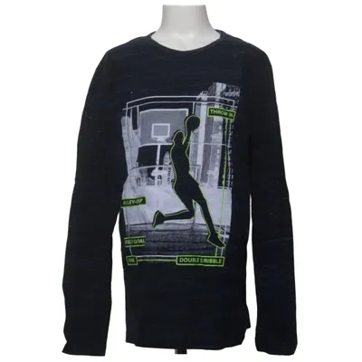 Lange mouwen shirt (Grijs, Blauw) van Yigga Organisch katoen, Polyester