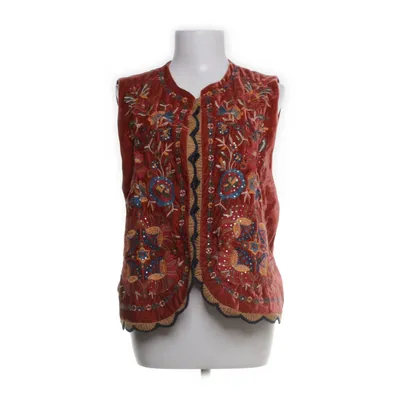 Vest (Red, Multicolored) from Brach Brach Cotton, Polyester